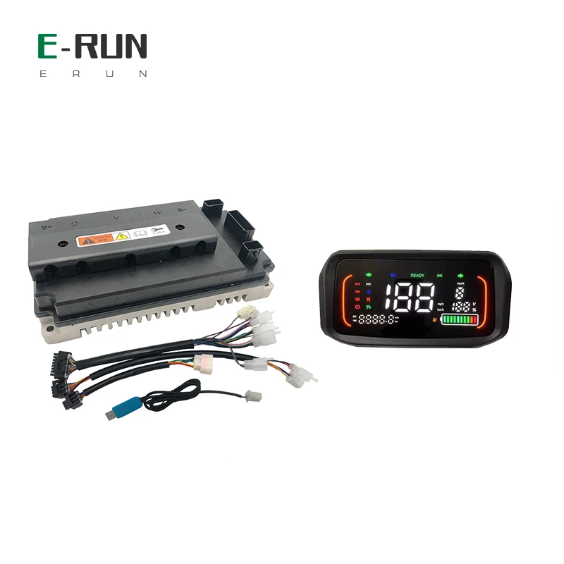Контроллер двигателя Sine Wave 130A PMSM EM100S, функция обратного хода с новым цветным ЖК-дисплеем N7 для электрического скутера, квадроцикла