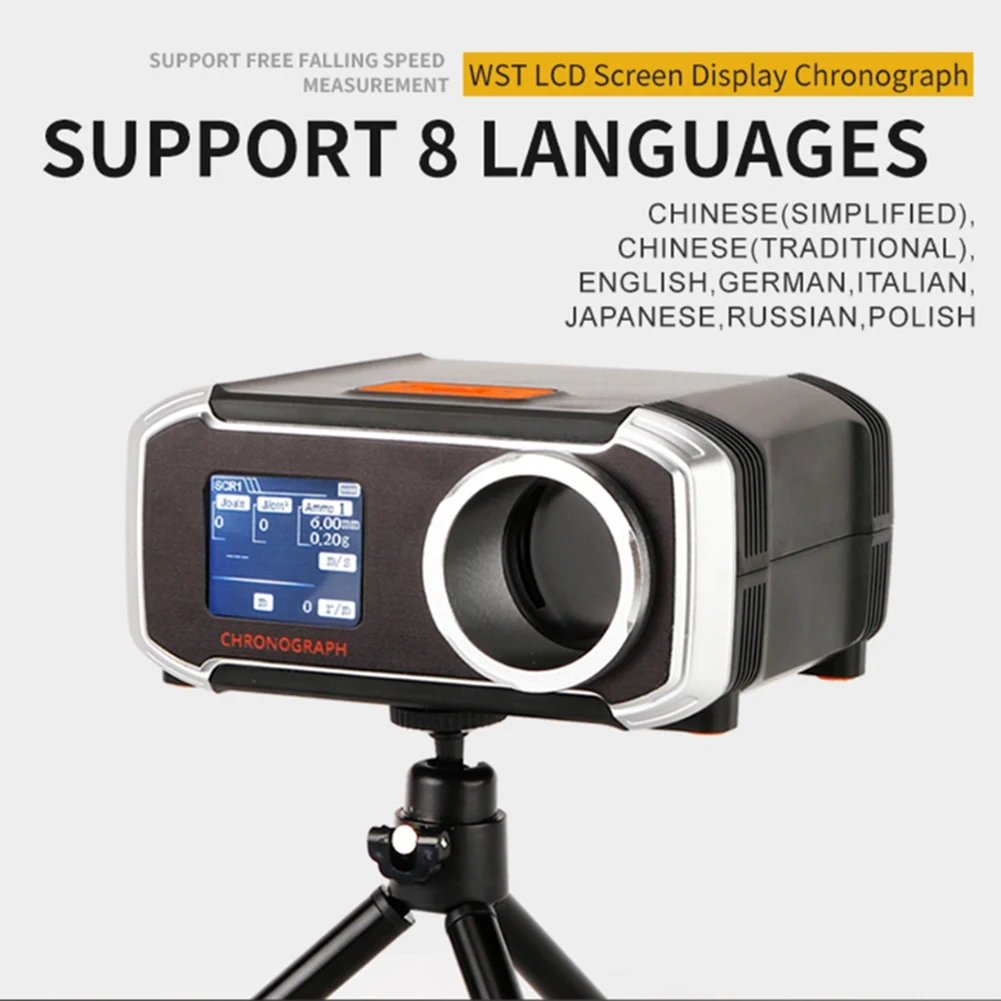 Фото Тестер скорости съемки Velometer, зарядный кабель, ЖК-дисплей, легкий штатив, управление через приложение, для улицы, совершенно новый №4