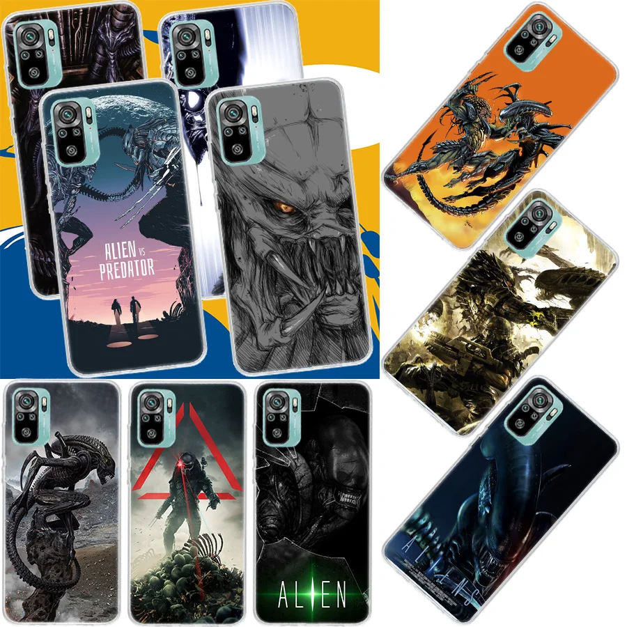 Чехол для телефона Alien vs Predator для Xiaomi Poco M3 M4 M5 M5S X3 GT X4 NFC X5 Pro F3 F2 F1 Mi A1 A2 A3 CC9E Note 10 Lite, мягкий чехол