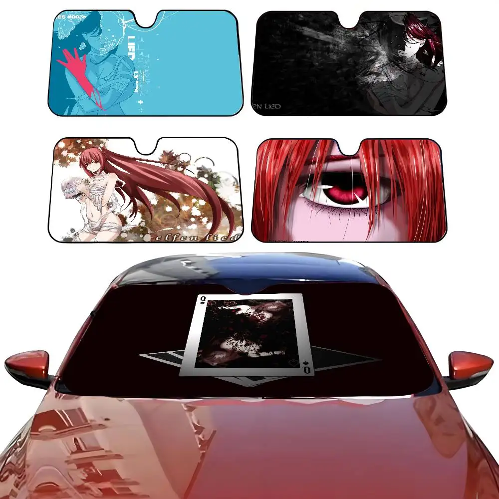 ANIME E-Elfen LiedS автомобильный солнцезащитный козырек от солнца на лобовое стекло автомобиля солнцезащитный козырек от ультрафиолета и внутренний охладитель