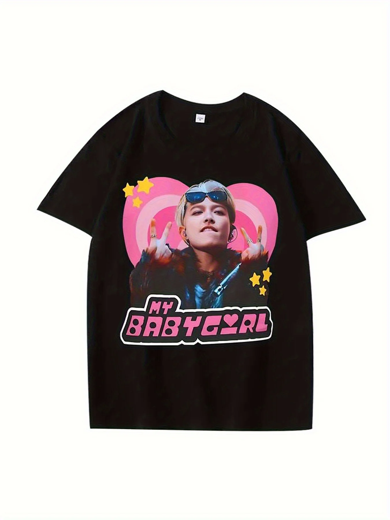 2025 Хлопковая рубашка Ateez Hongjoong Matz Blonde Y2K Babygirl для мужчин и женщин, оверсайз с коротким рукавом, летняя мужская подарочная винтажная футболка
