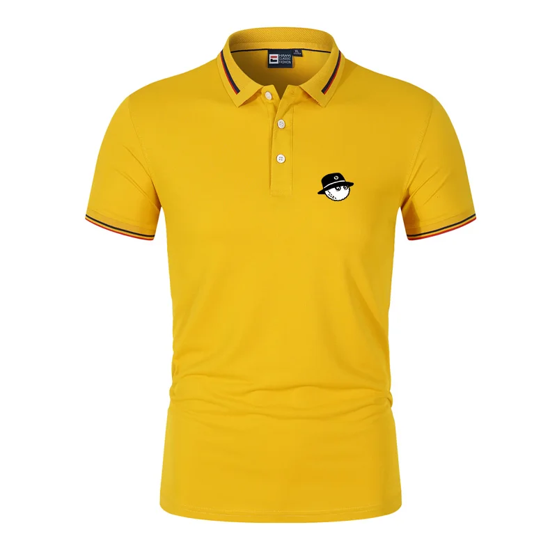 Фото 2023 Kaus Golf Pria Бару Musim Panas Atasan Kasual Bersirkulasi Fashion Kaus Polo Golf Pria Kaus Lengan Pendek Polo Golf №3