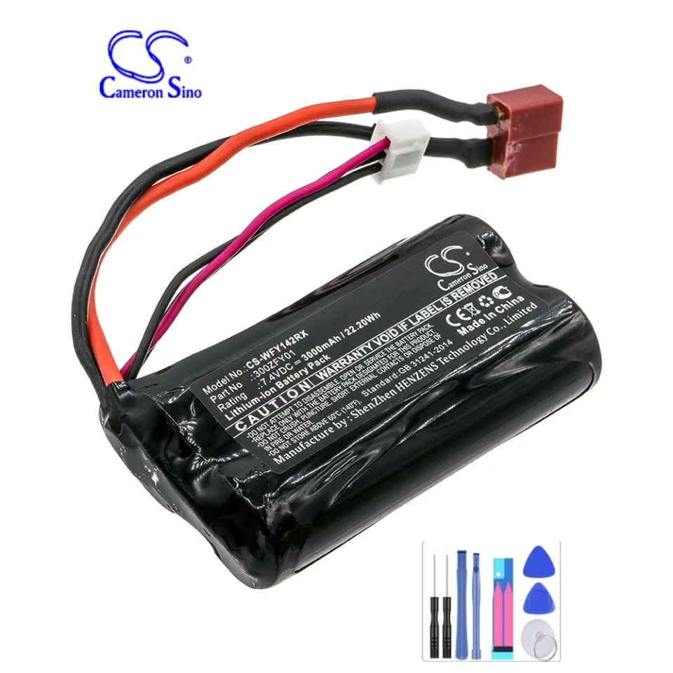 Автомобильный аккумулятор для Wltoys 300ZFY01 FY01 FY02 FY03 12428 12423 Емкость 3000 мАч / 22,20 Втч Цвет Черный Тип Литий-ионный Вольт 7,40 В