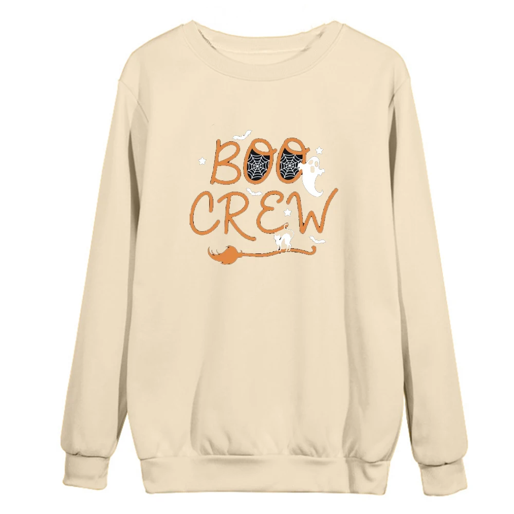 Фото Толстовка для Хэллоуина Boo Crew, веселые праздничные подарки семейной тематики на Хэллоуин для мужчин и женщин, одежда для розыгрышей или лечения молокости №2