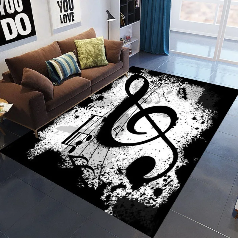 Ковер Music Note для гостиной, спальни, прихожей, балкона, входной коврик, напольный коврик, Большой Мягкий Нескользящий ковер, домашний декор