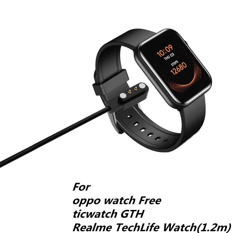 Фото USB-кабель зарядного устройства для oppo watch Free Ticwatch GTH Stand Dock Bracket для Realme Tech Life Watch, кабели адаптера для зарядки №1