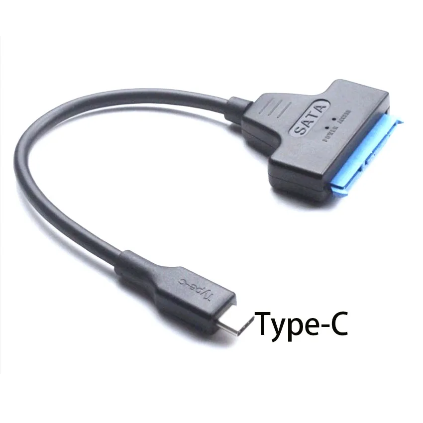 Фото SATA к USB 3,0/2,0 кабель до 6 Гбит/с для 2,5 дюймового внешнего жесткого диска SSD жесткого диска SATA 3 22-контактный адаптер USB 3,0 к Sata III шнур №4