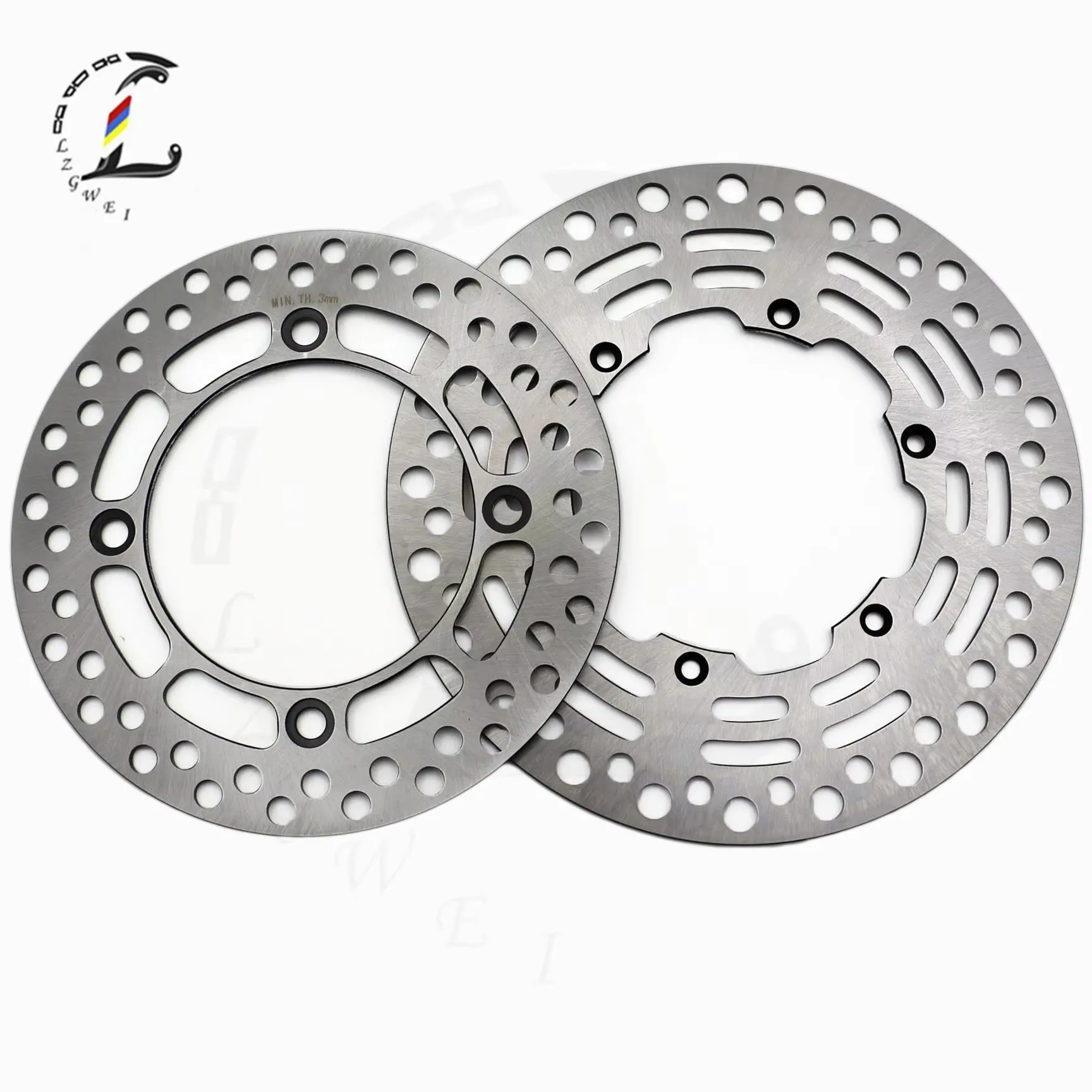 Передние и задние тормозные диски мотоцикла, роторы для Suzuki DR250 DR350 Djebel (SJ45A/DOHC) DR 250 350 1998 1999, аксессуары для бездорожья