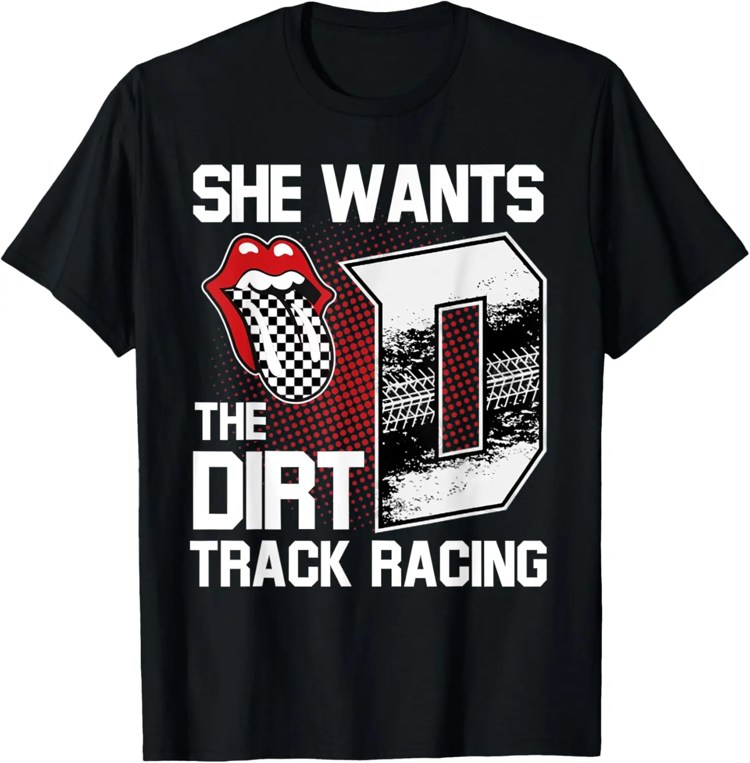 Футболка для мотокросса She Wants The Dirt Track Racing Girl