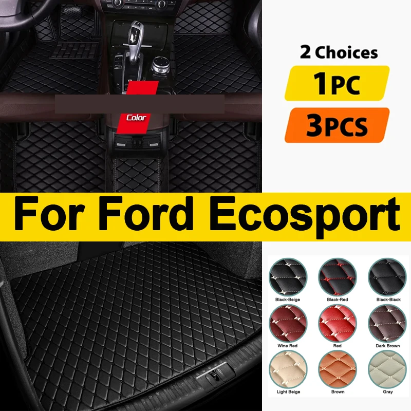 Автомобильные коврики для Ford Ecosport 2018 2019, индивидуальные автомобильные подкладки для ног, аксессуары для интерьера