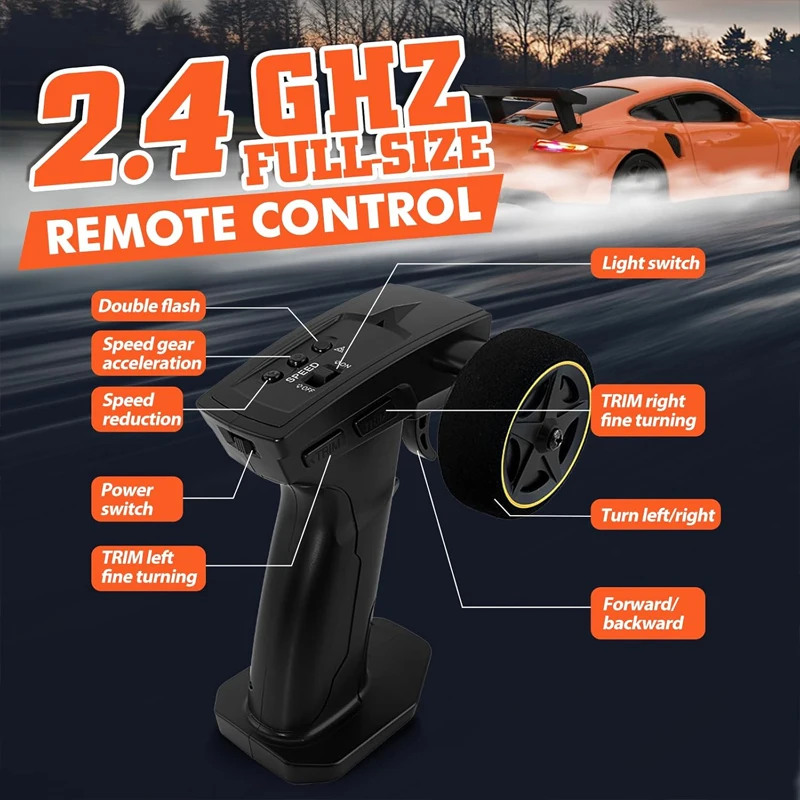 Фото 2,4G RC Drift Car 1/43 4WD Автомобиль с дистанционным управлением Высокоскоростной электрический радиоуправляемый мини-гоночный автомобиль Модель игрушки для мальчиков Хобби Подарок Горячий №5
