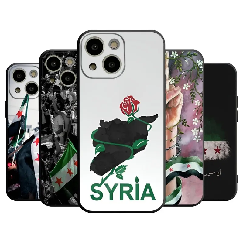 Чехол для телефона 14 Pro Max с сирийским флагом для Apple Iphone 13 14 12 Mini 11 Xr X Xs Pro Max 8 6s 7 6 Plus, задняя крышка