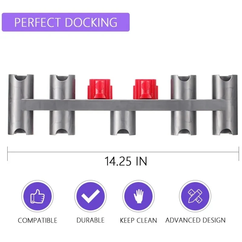 Фото Для Dyson V7/V8/V10/V11 щетка для пылесоса, базовая станция, насадка для щетки, подставка, держатель, кронштейн для хранения №2