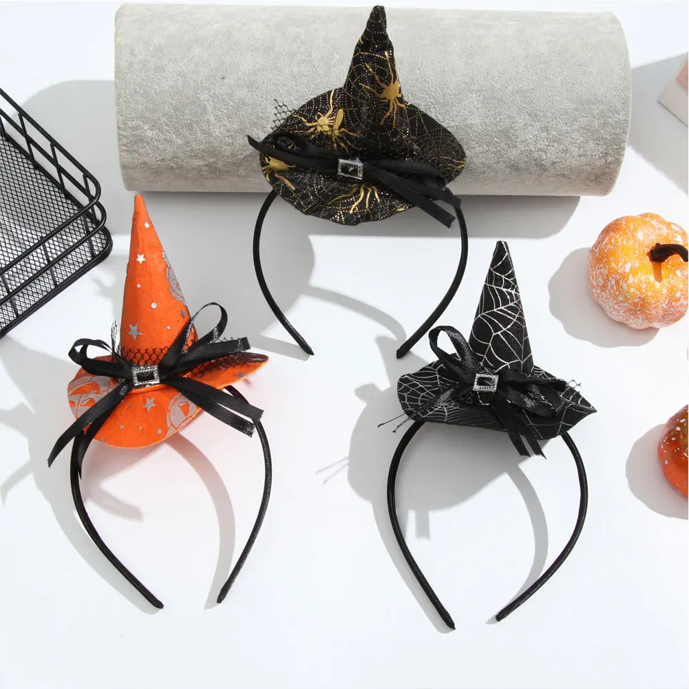 Головной убор Witch Bent, пряжка для головы на Хэллоуин, ободок для волос на Хэллоуин, ободок для повседневной одежды, шар для макияжа, косплей, праздничный Декор (art.: 3920c2ca1fe18) - 3920c2ca1fe18