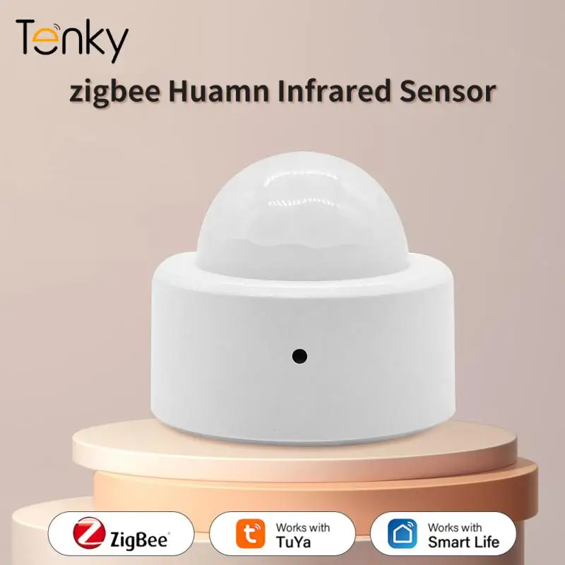 Смарт-датчик движения Tuya Zigbee, беспроводной инфракрасный детектор движения, работает с Alexa Google Home