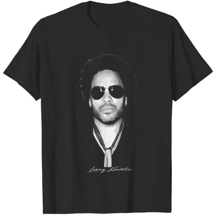 Футболка Lenny Kravitz в стиле ретро, все размеры S 2345XL, длинные или короткие рукава, длинные или короткие рукава