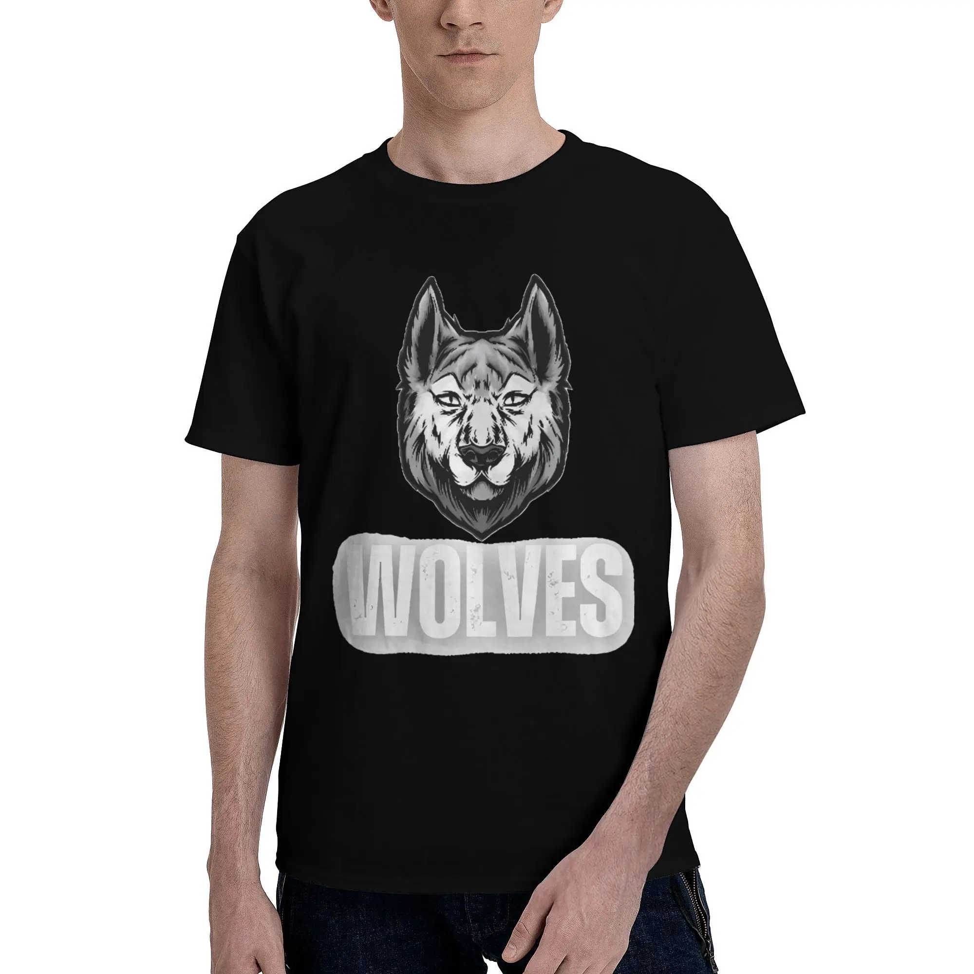 Men Women New Arrival Darc Wolves Sport  Tee T Shirt Pure Cotton Gym Workout Sportswear T-shirts Clothing DM019