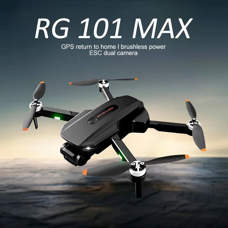 Фото НОВЫЙ RG101 MAX БПЛА Профессиональный GPS-дрон для предотвращения препятствий дальнего действия с двойной HD-камерой 4K FPV Аэрофотосъемка Игрушка в подарок №2
