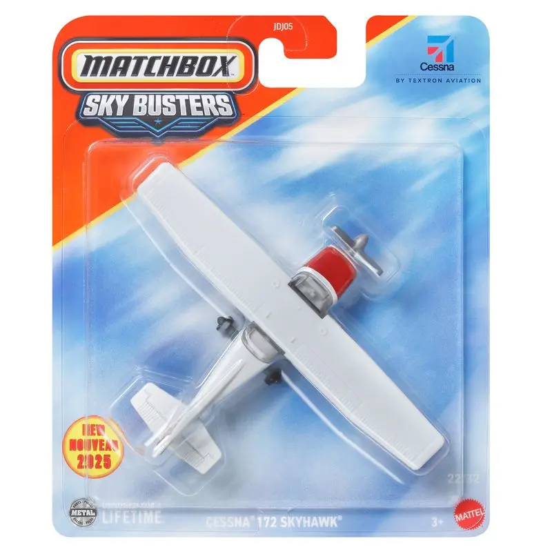 Фото Модель матчевой коробки Mattel 2025 года Sky Buster City Hero, имитация самолета Boeing 747, коллекция самолетов Skyhawk, модель из сплава, игрушка в подарок №3