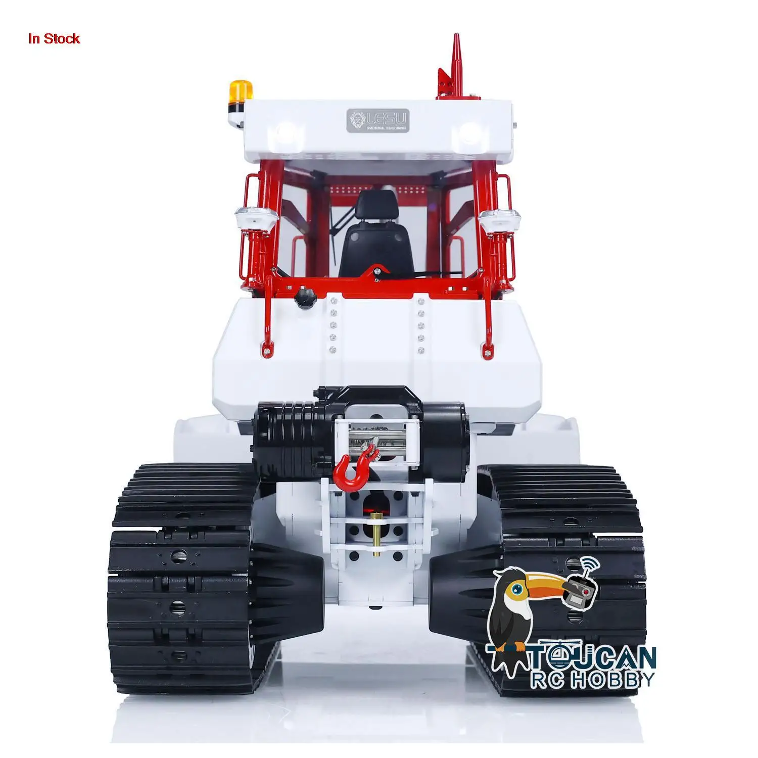 Фото LESU 1/14 металлический RC гидравлический бульдозер Aoue 850K RTR дистанционные автомобили DIY Окрашенные готовые управляемые бульдозеры грузовики модель THZH1661 №5