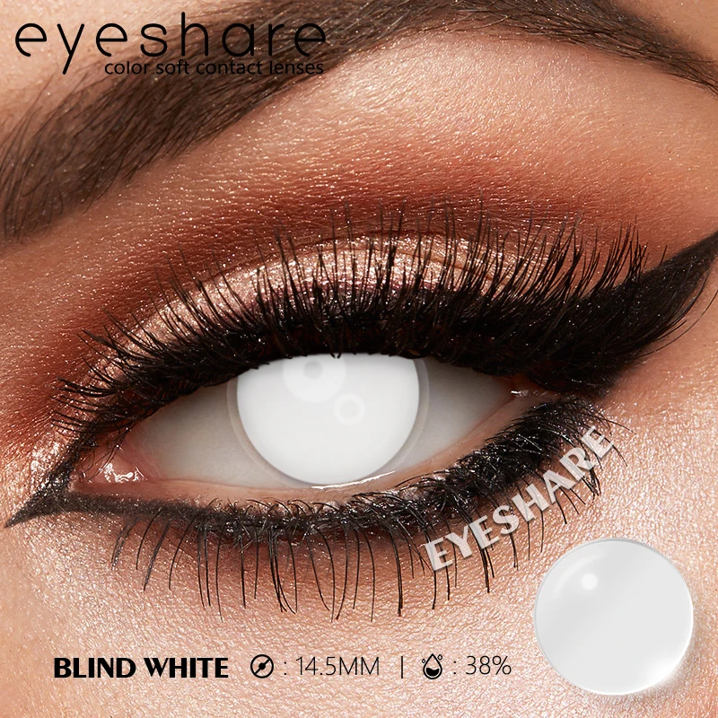 Фото EYESHARE Хэллоуин Сумасшедшие Черно-Белые Линзы-Призраки Косплей Цветные Контактные Линзы Дракула Красные Глаза Контактные Линзы Для Макияжа Вампира №2