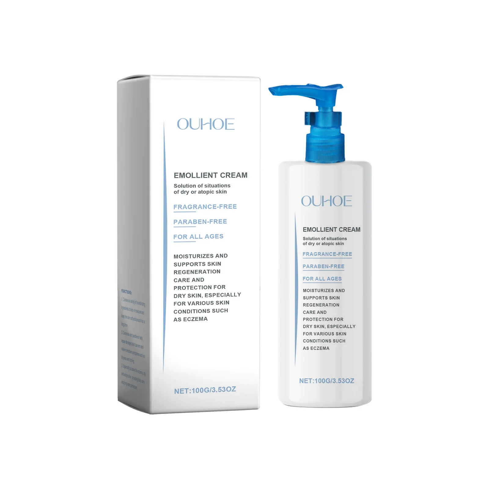 Emollient Cream - 100 г/3,53 унции увлажняющий крем без запаха для очень сухой и атопической кожи |   Облегчение экземы и дерматита