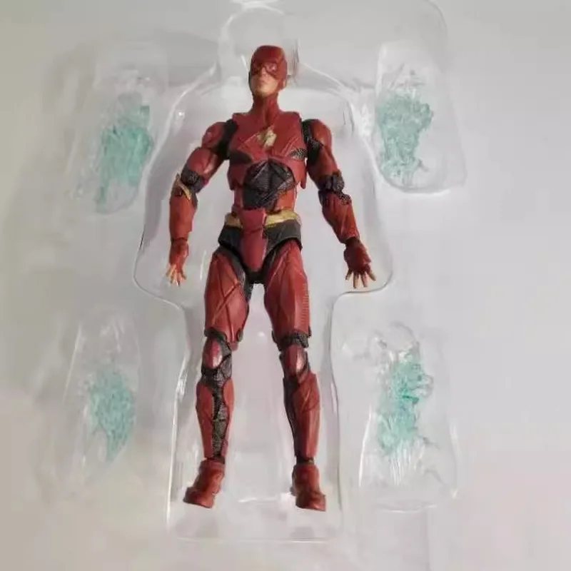 Фото Игрушечная фигурка Flash Dc2021, желтая, красная, обратная вспышка, может быть сделана в модель, фигурка, фильмы, ТВ-шоу, праздничные подарки №3