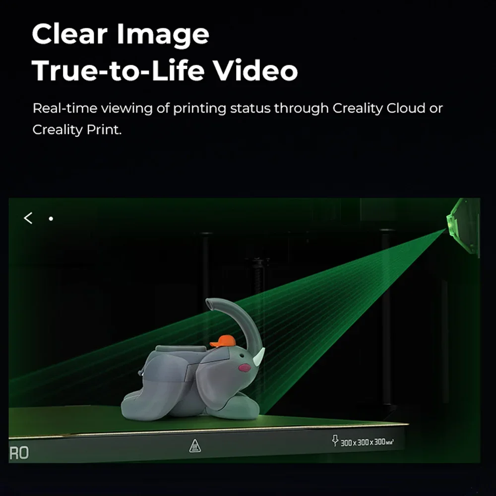 Фото Камера Creality Chamber AI для камеры K2/K2 Pro, лампа времени, съемка AI, обнаружение, закрытие часов вокруг часов, детали 3D-принтера №3