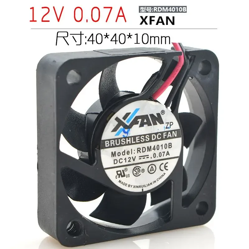 XIFAN RDM4010B DC 12 В 0,07 А 40x40x10 мм 2-проводной охлаждающий вентилятор для сервера