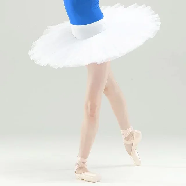 Kinder Professionele Uitvoering Ballet Swan Lake Tutu Wit Zwart Elastische Taille Kinderen Hard Mesh Tule Rok Tutu 'S Met Slip (art.: 3920d20dfa538) - 3920d20dfa538