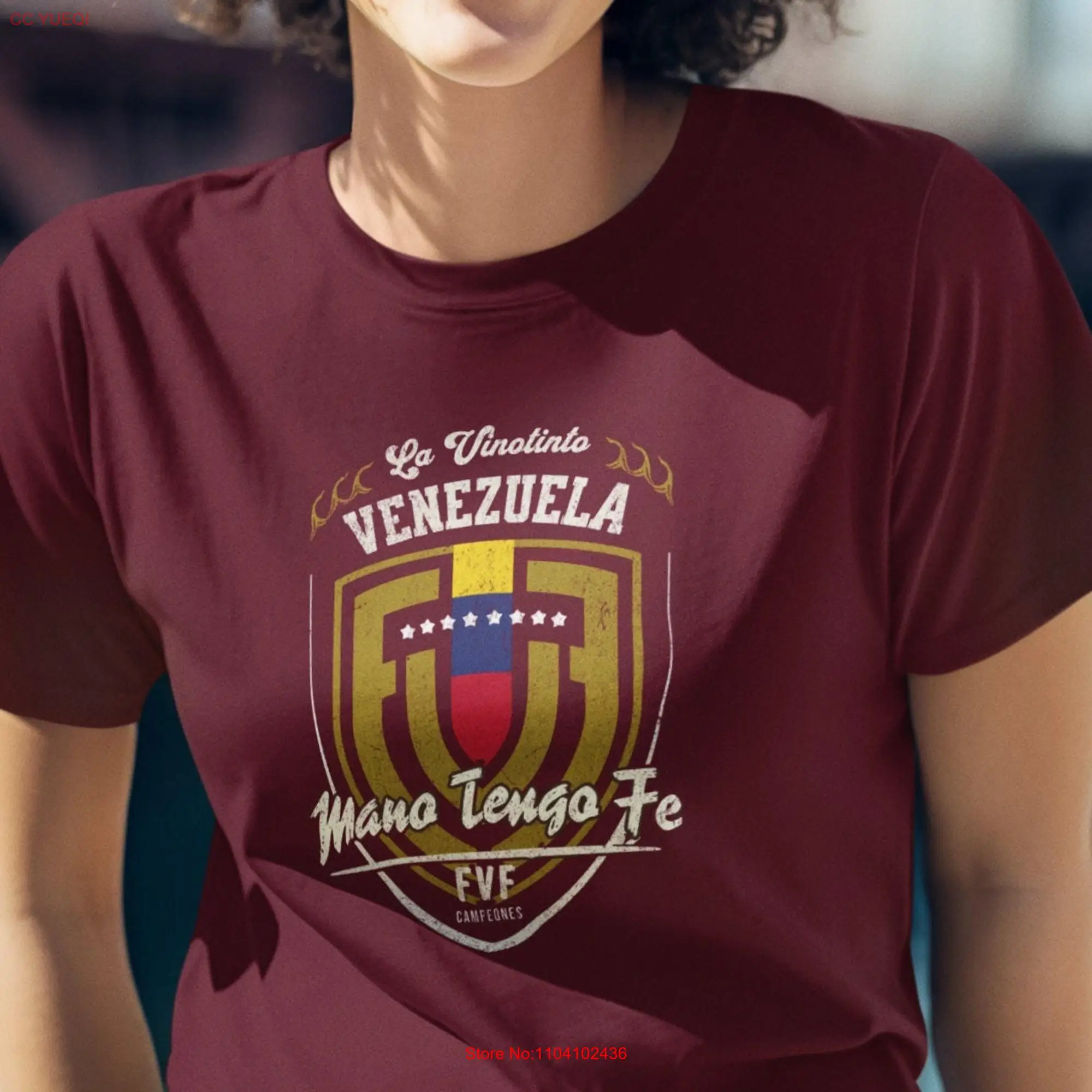 Футболка Венесуэлы La Vinotinto Manotı Fe Logo Copa America 2024, длинные или короткие рукава