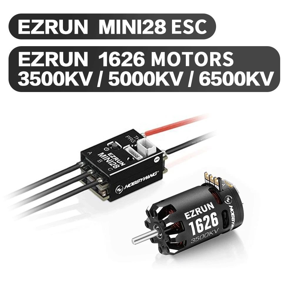 Hobbywing EZRUN 1626 MINI28 ESC кв сенсорный Бесколлекторный двигатель для 1/28 мини гоночного автомобиля/Аксессуары для радиоуправляемых моделей
