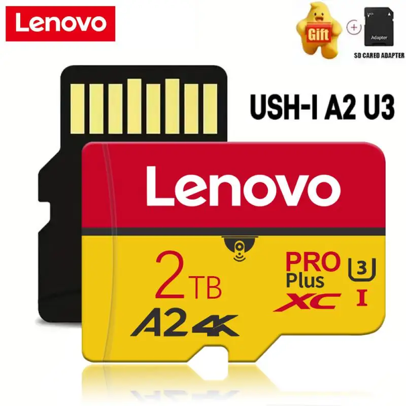 Micro TF SD-карта Lenovo Class10, SD-карта на 1 ТБ, класс 10, V30, высокоскоростная SD-карта для мобильных телефонов, UAV, широкая совместимость