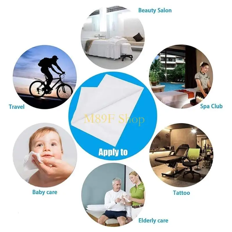Фото M89F 50pcs/Roll Massage Table Sheets Наборы одноразовых спа -простыней. №2