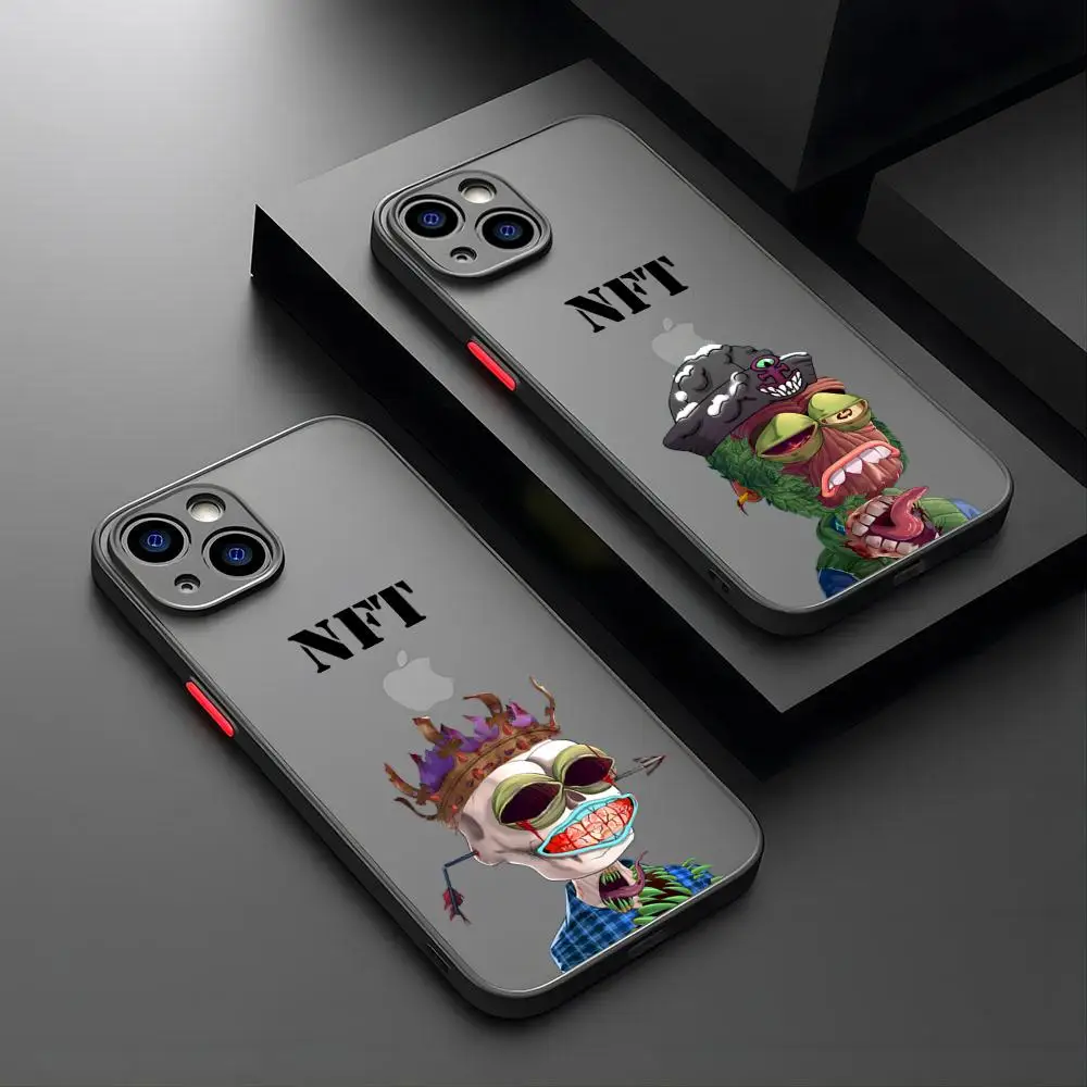 Чехол Mutant Baby Apepe NFT для iPhone 15 Pro Max 16 Pro 13 14 Plus 11 12 Mini Xs X Xr 7 8 Se, матовая полупрозрачная задняя крышка
