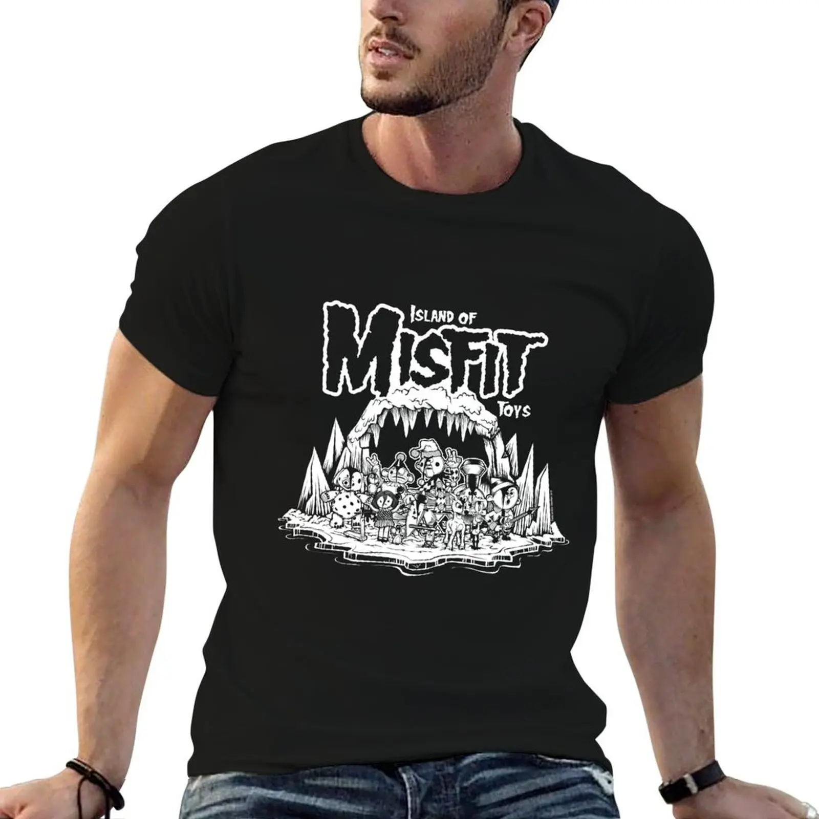 Футболка Misfit Toys, винтажные футболки, одежда больших размеров, винтажная одежда, мужские футболки