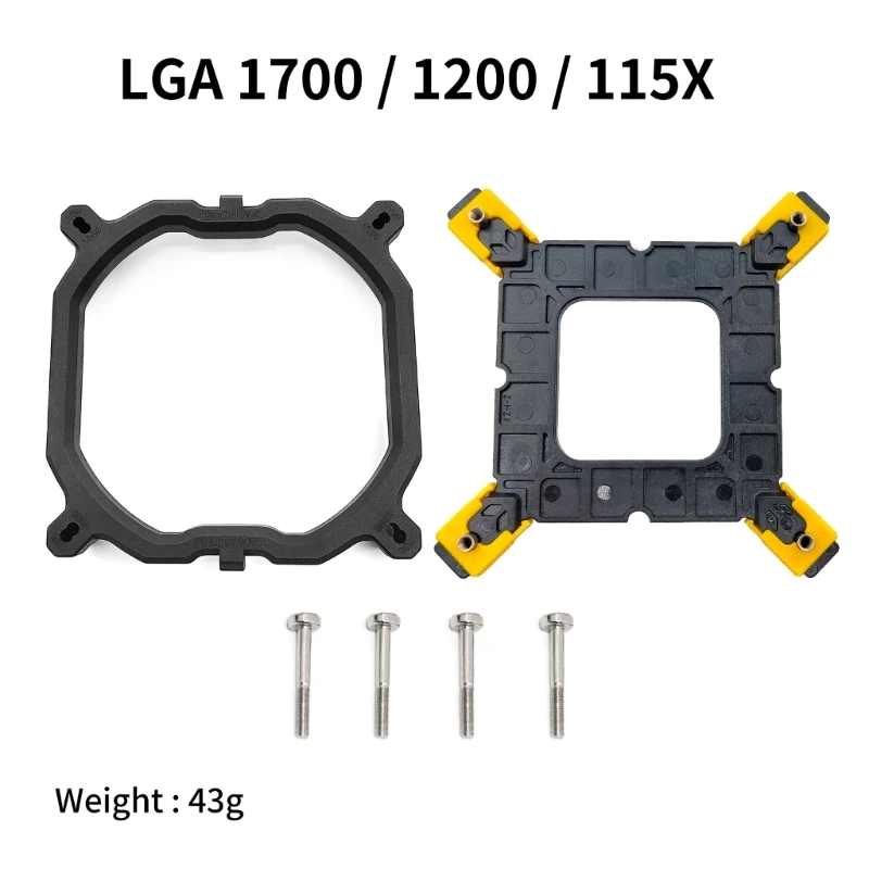Кронштейн вентилятора процессорного кулера, держатель радиатора для LGA 1150 1151 1155 1156 1366 1700, общий комплект для задней
