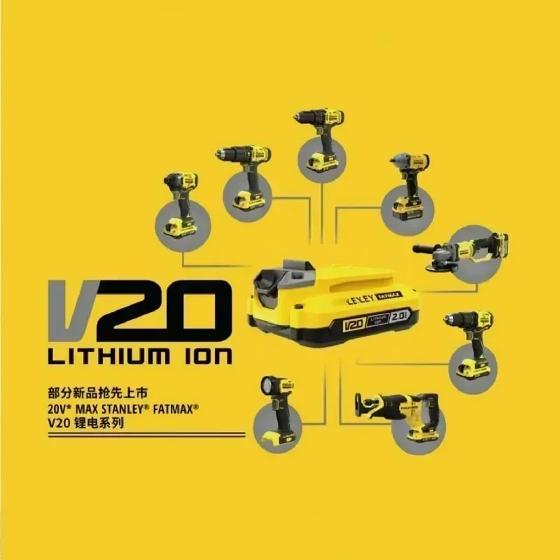100% оригинал 1,5 Ач 4 Ач для Stanley V20 SB202 SB204 SB206 SCG400 SC200 SBH900 SBG700 SBD710 SBW910 SBW920 20 В аккумулятор для электроинструмента