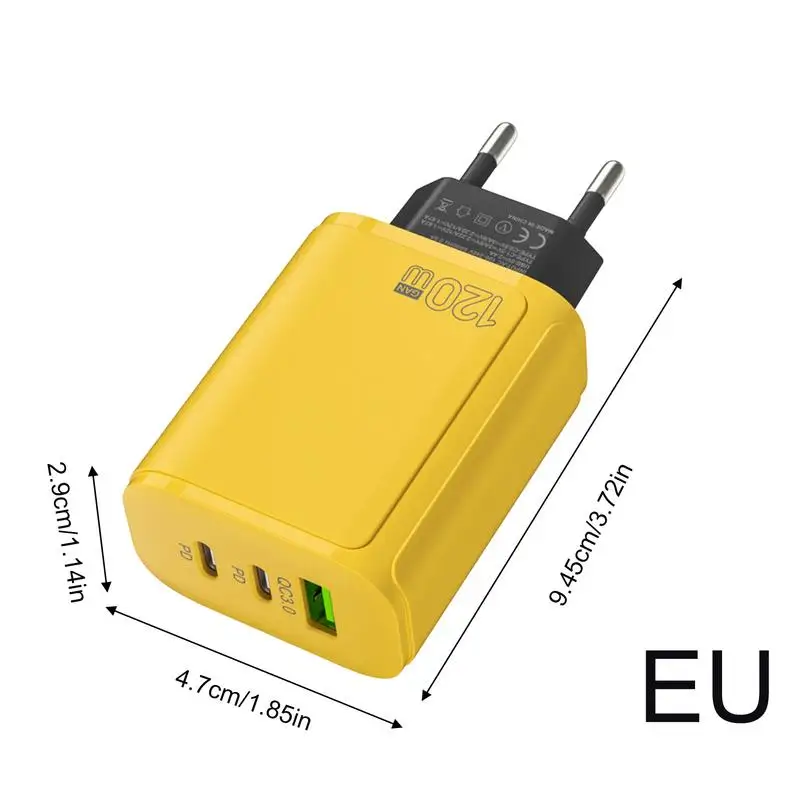 Фото Для ACC USB и USB C Зарядный блок с несколькими розетками Настенная вилка Быстрая зарядка Зарядное устройство для телефона 5 В 2 А Розетка для дорожных аксессуаров №5