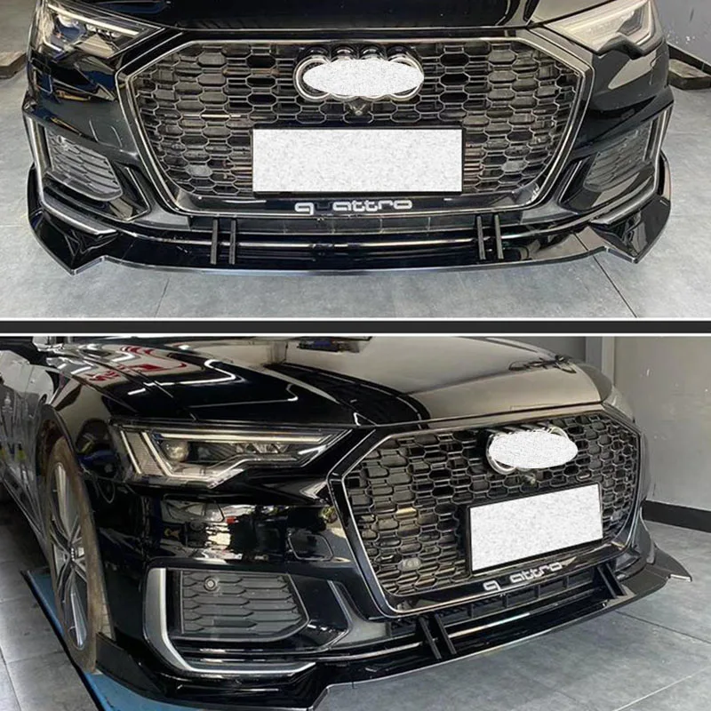Для 2019-20224 года Audi A6 S6 C8 седан, передний бампер, диффузор, разделитель губ, спойлер, аксессуары, комплект кузова
