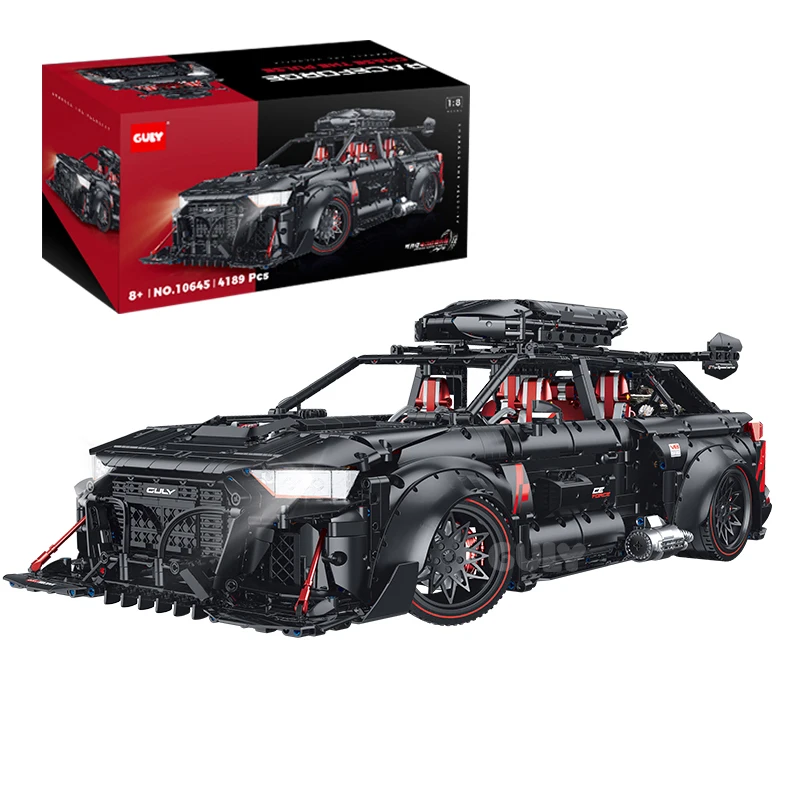4189 шт. MOC Технический 1:8 Спортивный автомобиль с дистанционным управлением RS6 Строительные блоки Кирпичи Сборка моделей игрушек для мальчиков Подарочный набор на день рождения