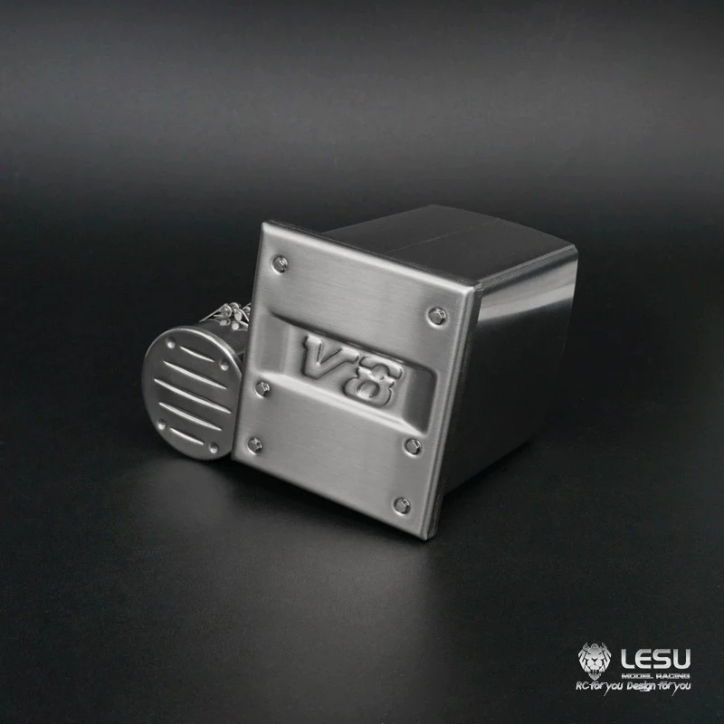 LESU 1/14 игрушечный грузовик, имитация выхлопа V8 с моделью бензобака G-6142, аксессуары для обновления трактора Tamiya
