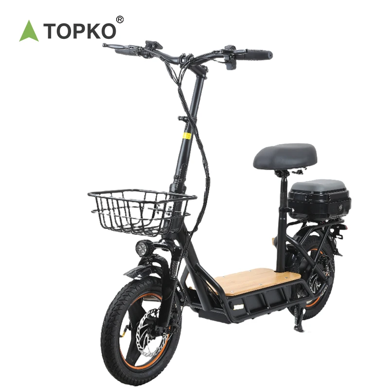TOPKO Высокое качество 750 Вт 48 В мощный электрический самокат для взрослых с сиденьем 2 колеса скутер внедорожный электрический самокат