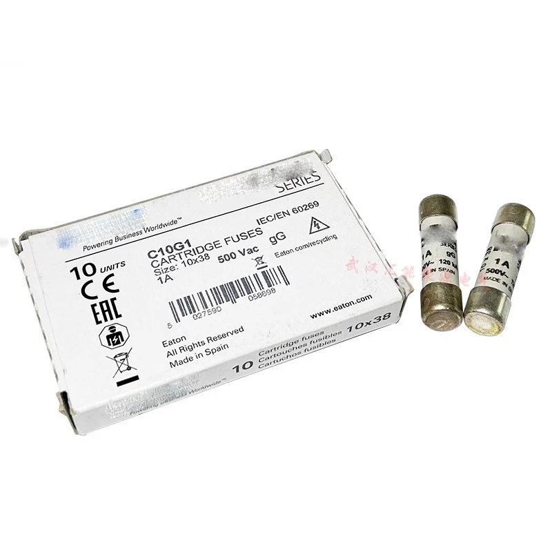 Предохранитель C10G32/G25/G20/G16/G12/G10/G8/G6/G4/G2/G1 1A Электронные компоненты и принадлежности