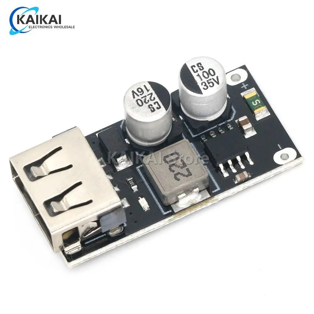 USB-конвертер QC3.0 QC2.0, понижающий модуль зарядки 6-32 В, 9 В, 12 В, 24 В для быстрой зарядки, печатная плата 3 В, 5 В, 12 В