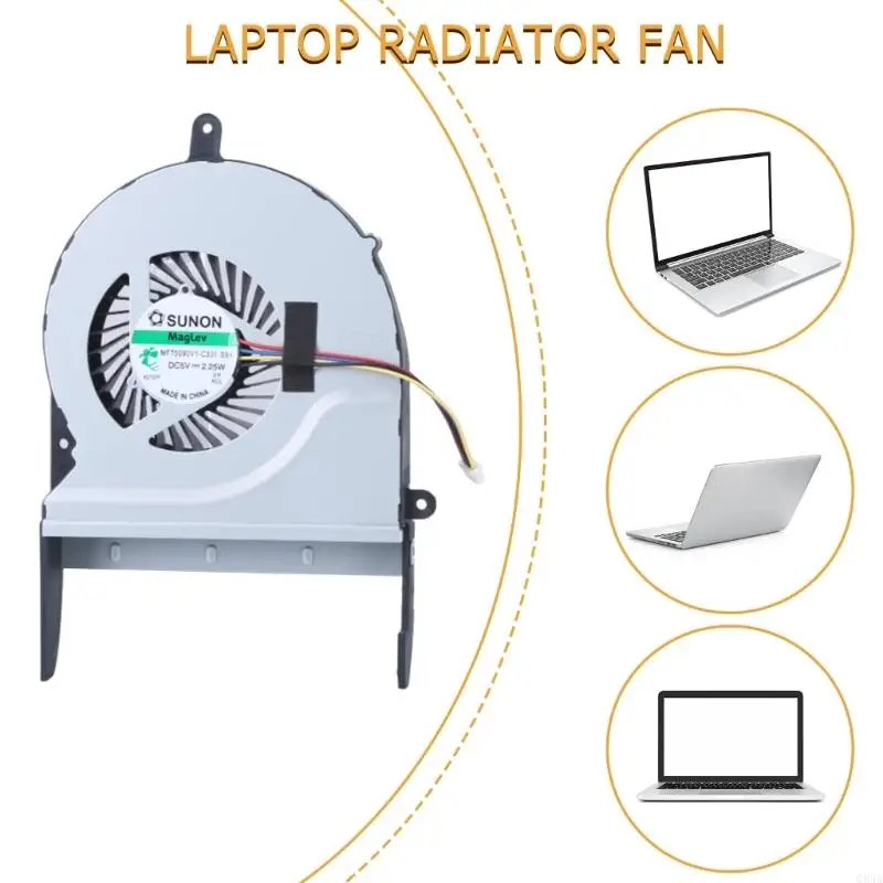 Фото Q84A замененный вентилятор охлаждения ноутбука DC5V 4Wire Radiator для N551J N551JW N551JK №5