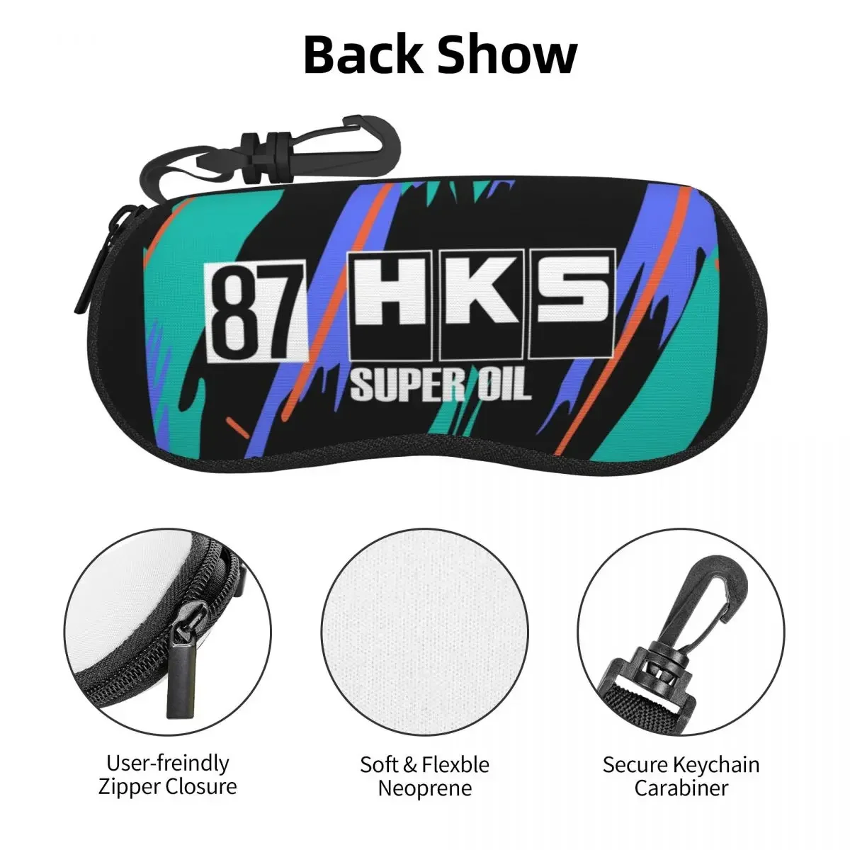 Фото HKS R32 GT-R чехол для очков портативная коробка для солнцезащитных очков для женщин и мужчин мягкая сумка для очков №3