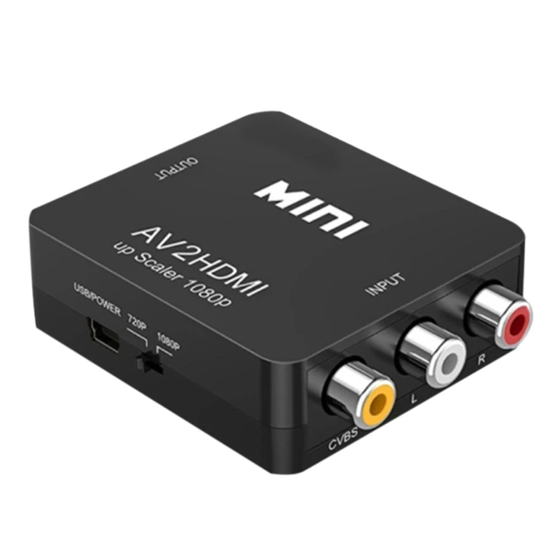 Преобразователь RCA в HDMI AV на HDMI 1080P Mini RCA CVBS видео аудио преобразователь адаптер PAL/NTSC для ТВ/ПК/PS3/ STB/ VHS