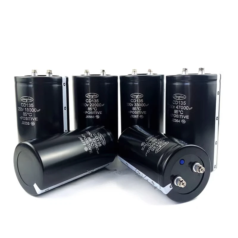 Фото (1 шт.) Jinanghai CD135 алюминиевый электролитический конденсатор 220v2200UF5600UF 6800UF8200UF10000UF12000UF18000UF22000UF33000UF47000UF250V №4