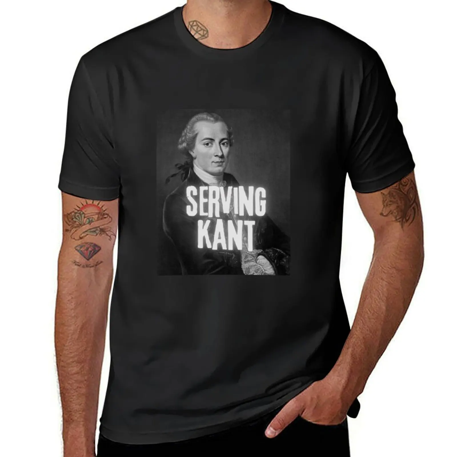 Сервировочная футболка Kant philosophy для шуток быстросохнущая женская футболка с графическим принтом